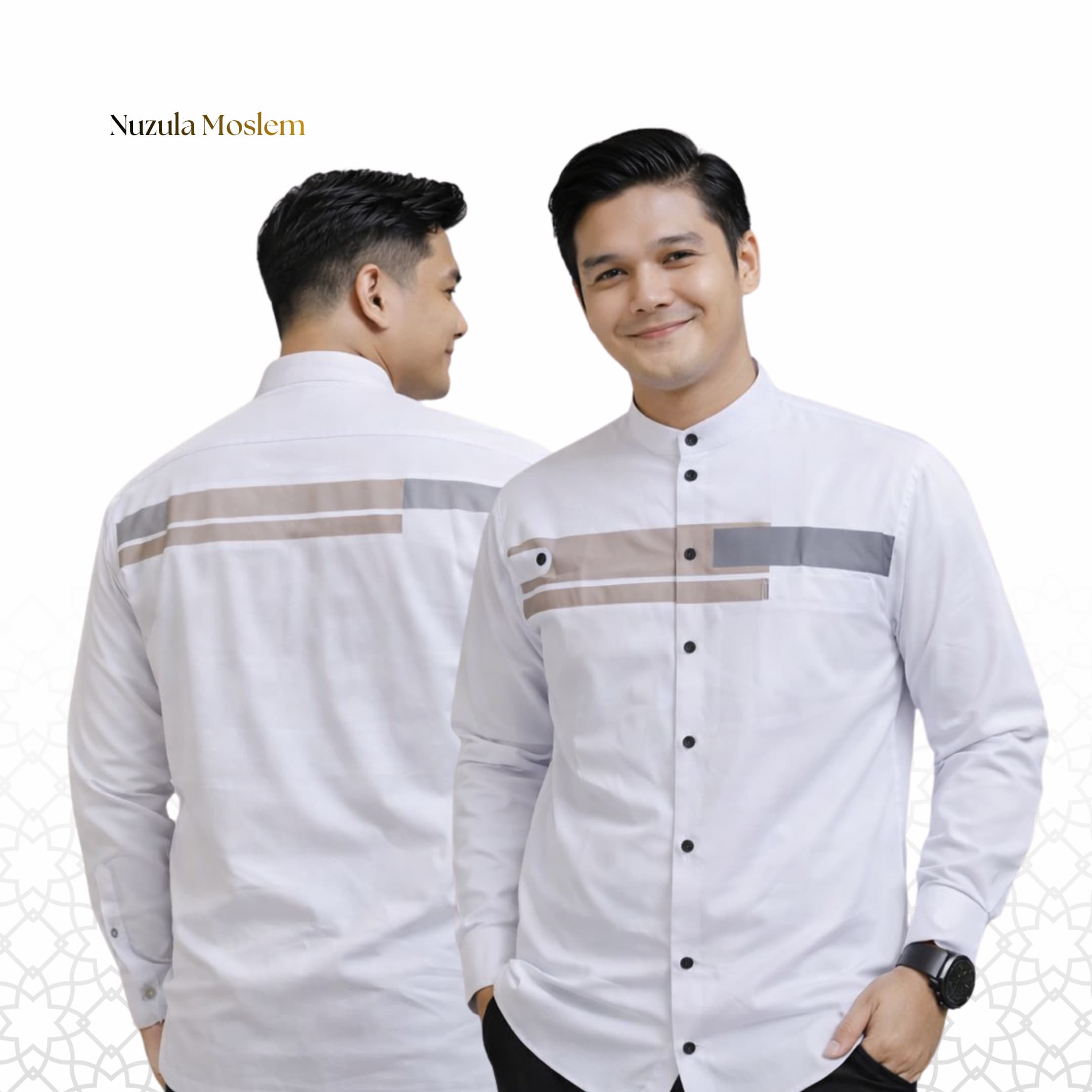 Kemeja Nuzula Grey