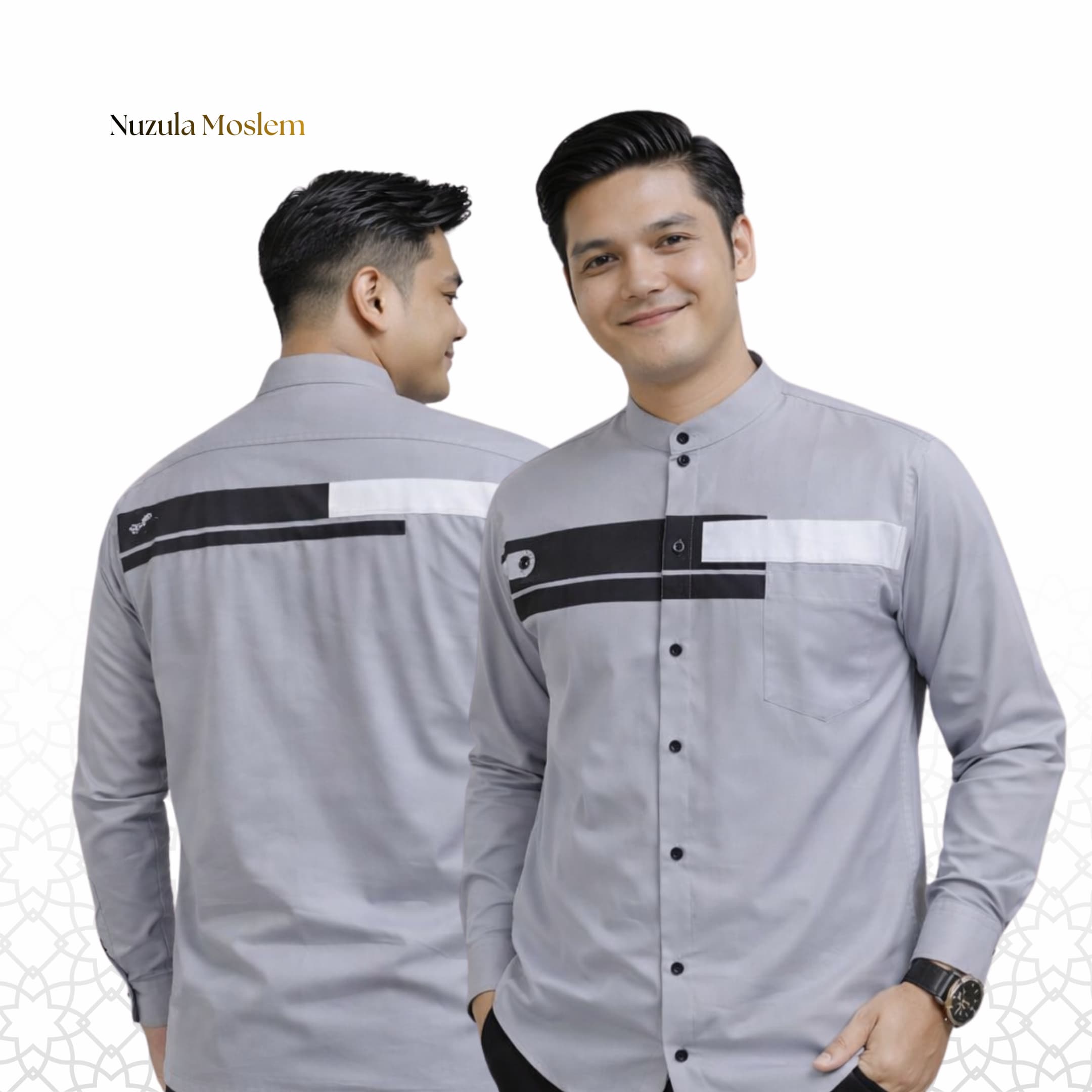Kemeja Nuzula Navy
